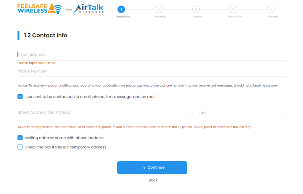 AirTalk Wireless application