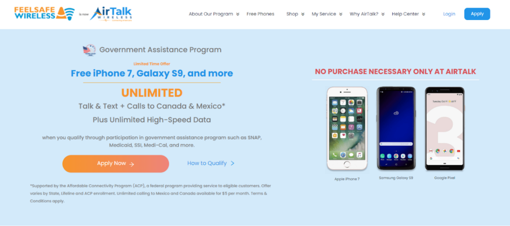 apply for free government iPhone 6 on AirTalk Wireless